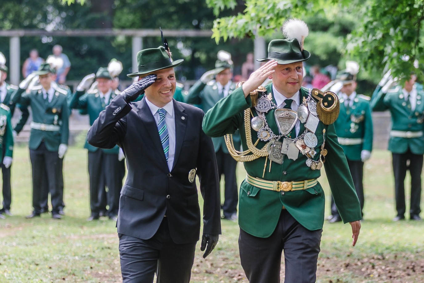 Bürgerschützen Ahlen, Abnahme des Bataillons 2018