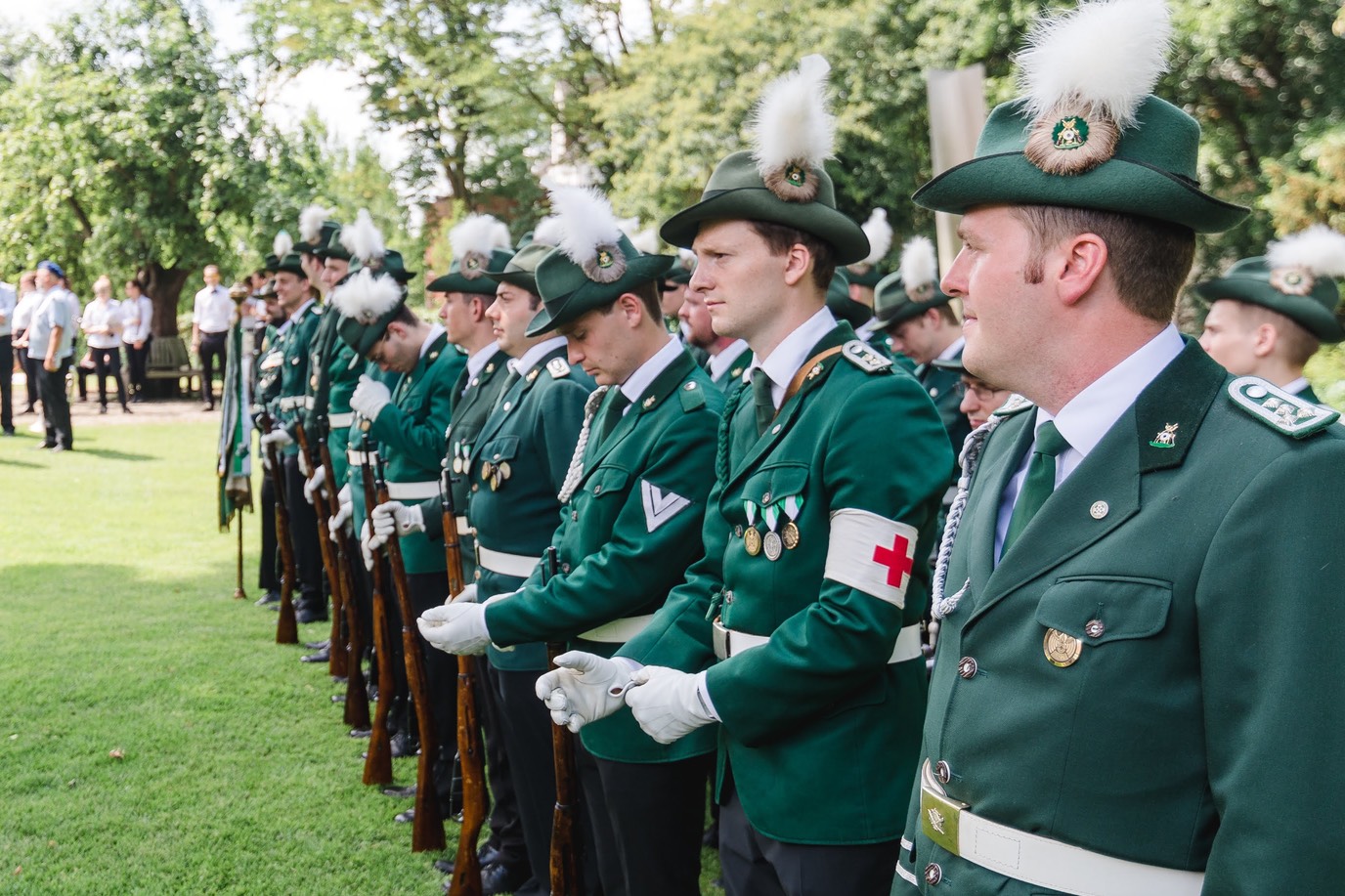 Bürgerschützen Schützenfest Ahlen Antreten 2018