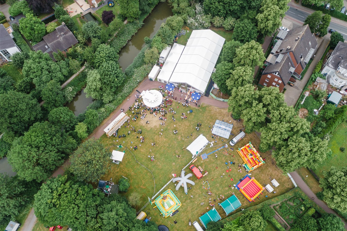 Auf der Festwiese des Bürgerschützenverein Ahlen 2018